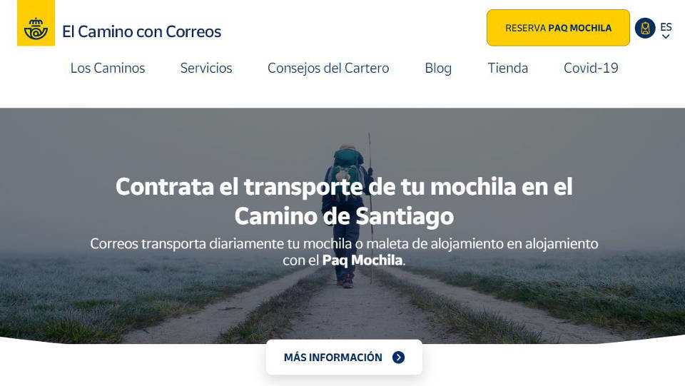 El Camino con Correos. WEB