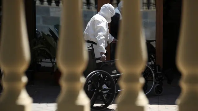 La residencia de San Martín de la Vega, en Madrid, que registra un brote. EFEJPG