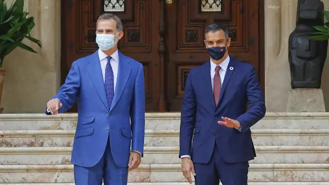 Felipe VI e Pedro Sánchez. EFE