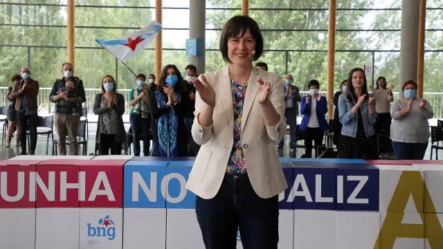  BNG, Ana Pontón,
participa en un acto de reencuentro con la militancia