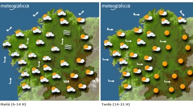Previsión de Meteogalicia. EP