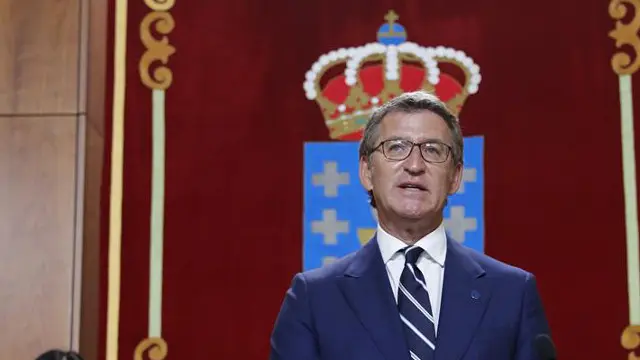 Feijóo, en la toma de posesión. LAVANDEIRA JR