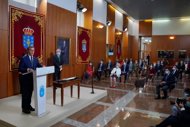 Un acto marcado por el coronavirus. EPo