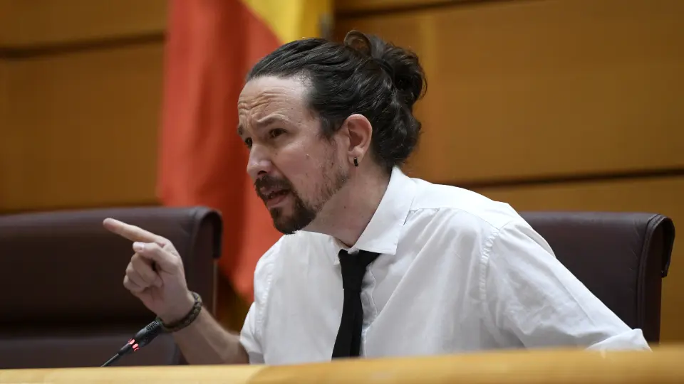 Pablo Iglesias en el Senado. EFE