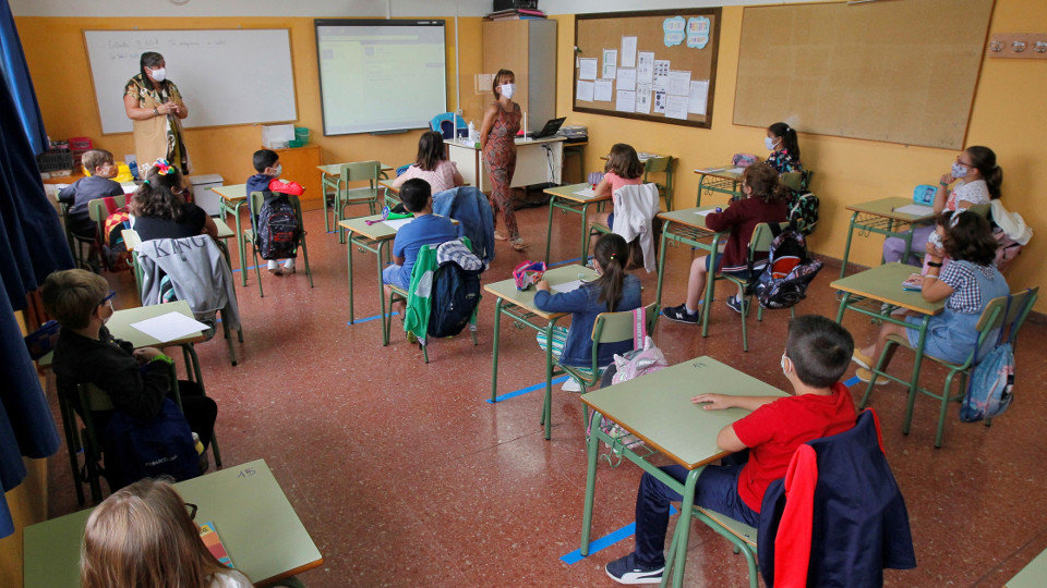 Alumnos en clase en un colegio. EFE