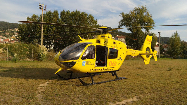 Un helicóptero medicalizado del 061. ARCHIVO