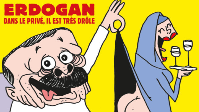 Caricatura de Erdogan de Charlie Ebdo.TWITTER