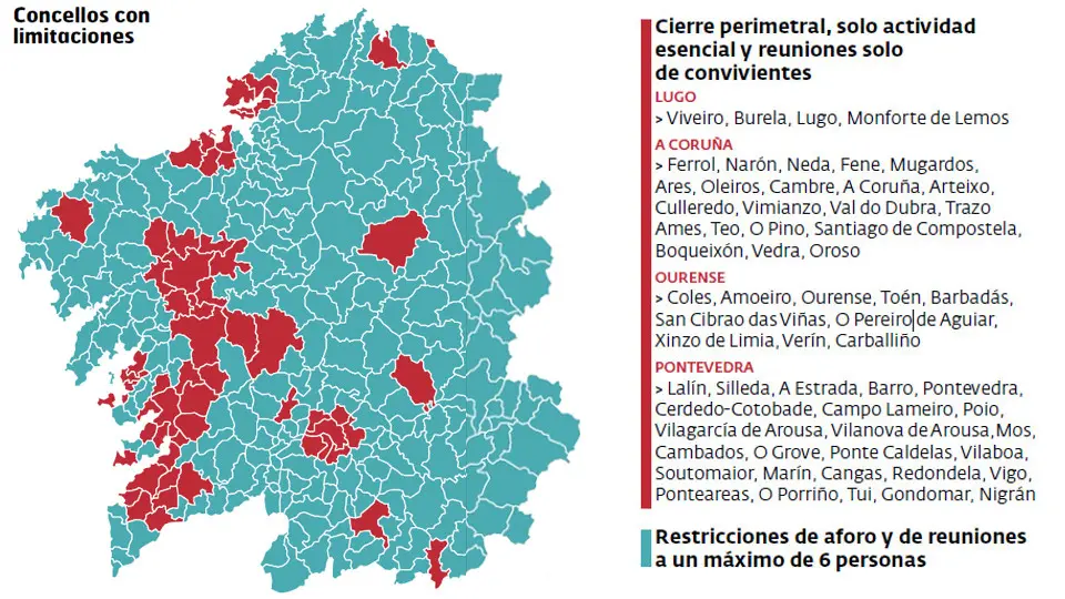 MapaGaliciaRestricións