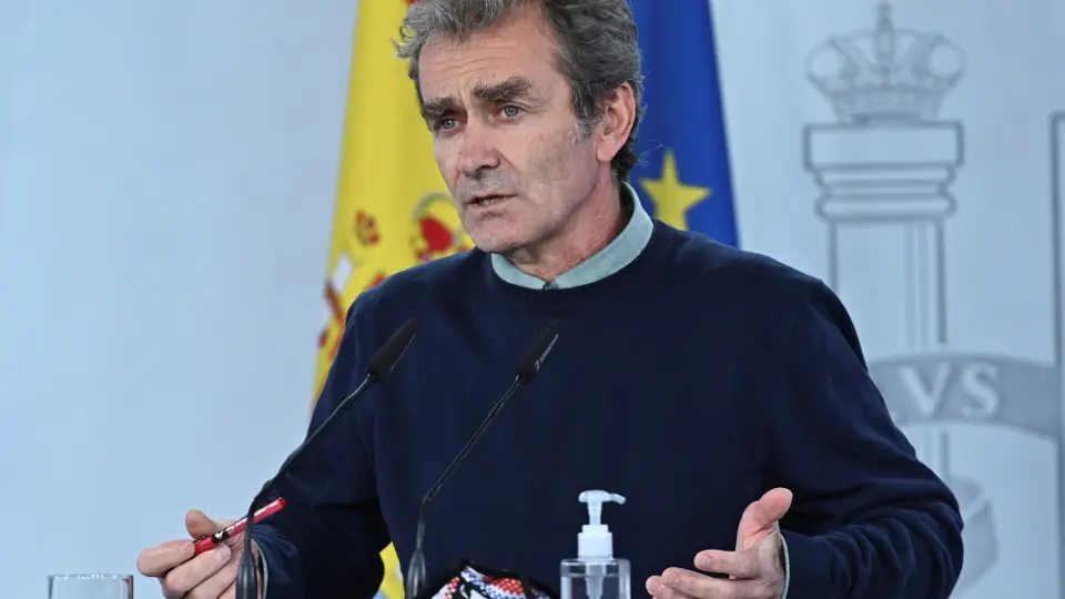 Fernando Simón en una rueda de prensa. FERNANDO VILLAR (EFE)