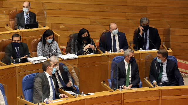 Bancada do PPdeG no Parlamento galego. AGN