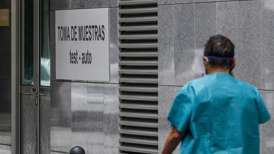 Zona de la toma de muestras del hospital da Costa.