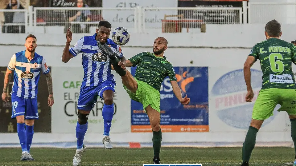 Unha imaxe do partido. RC DEPORTIVO