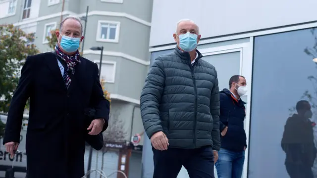 Pachi Vázquez, en su llegada a los juzgados. BRAIS LORENZO (EFE)