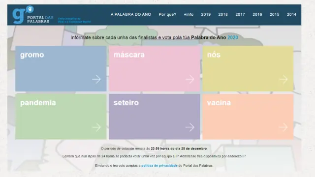 Finalistas a palabra do ano. RAG