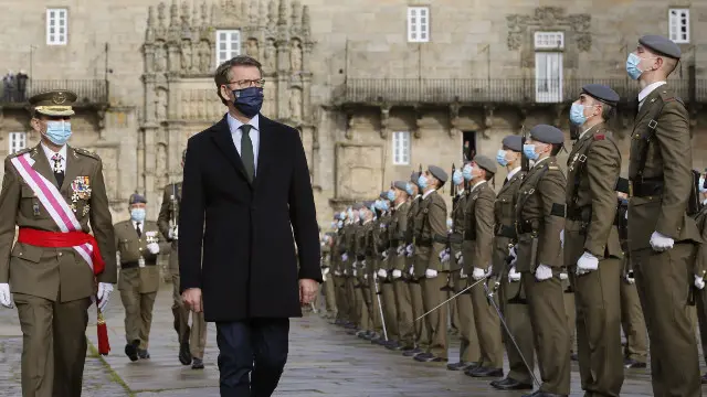Feijóo, durante o acto LAVANDEIRA JR