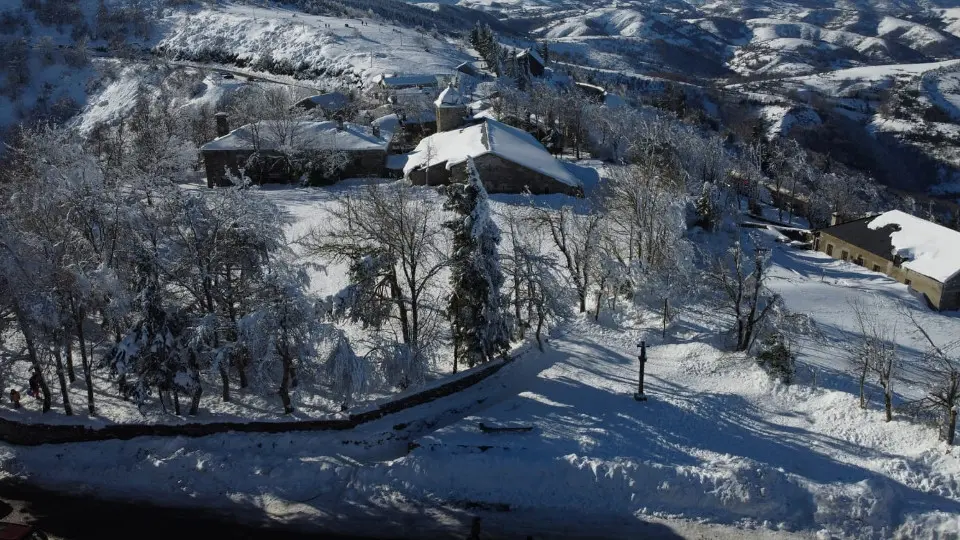 Nieve en O Cebreiro. PEPE FERRÍN (AGN)
