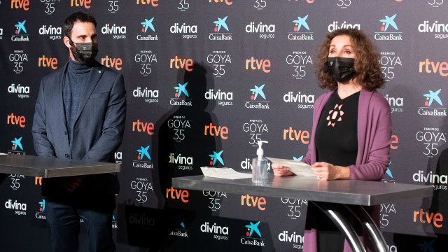Dani Rovira y Ana Belén dieron a conocer los nombres de los nominados a los Premios Goya 2021. EUROPA PRESS