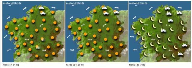 Previsión para este domingo. METEOGALICIA