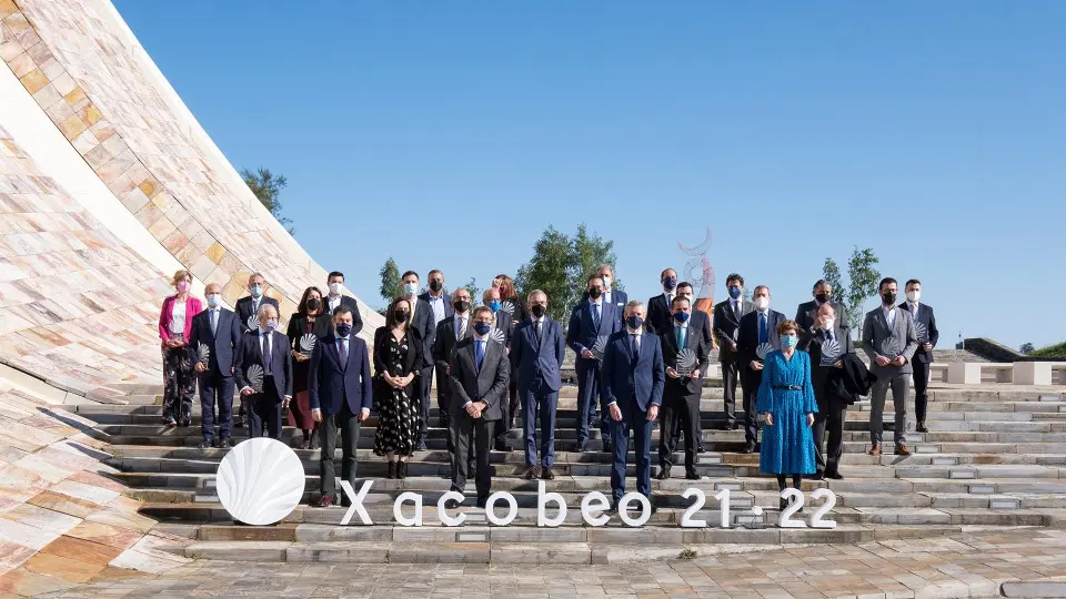 Acto con patrocinadores do Xacobeo na Cidade da Cultura. XUNTA DE GALICIA