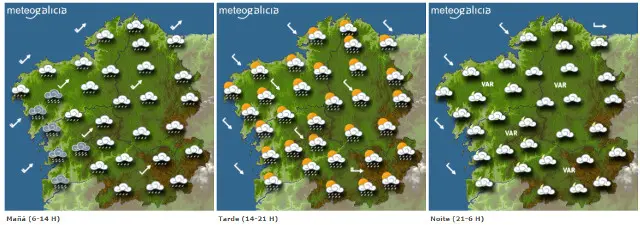 Previsión para este xoves. METEOGALICIA