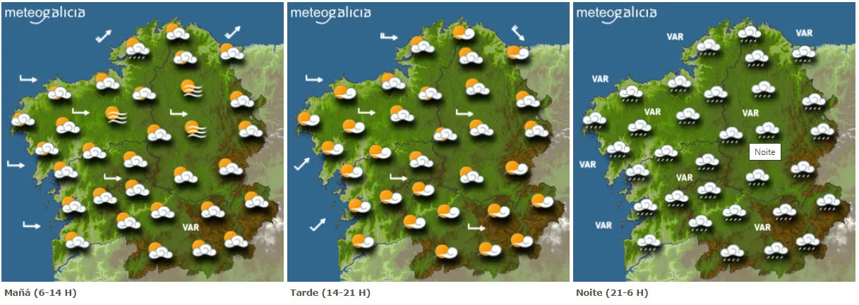 Previsi&oacute;n de Meteogalicia
