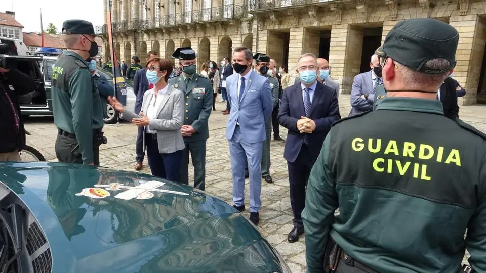 Acto de presentaci&oacute;n do dispositivo de seguridade. GUARDIA CIVIL