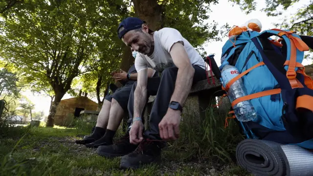 Peregrinos en el Camino francés. XESÚS PONTE