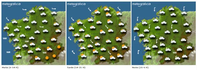 Previsión para este venres. METEOGALICIA