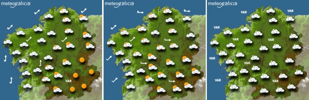 Previsión do tempo para este sábado. METEOGALICIA