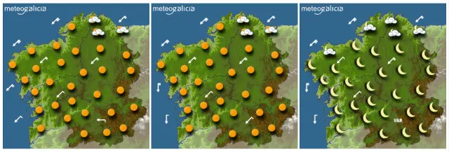 Previsi&oacute;n para este luns 22 de agosto. METEOGALICIA