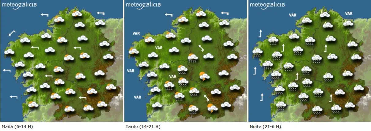 Previsión para este lunes. METEOGALICIA