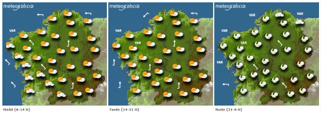 Previsión para este domingo. METEOGALICIA