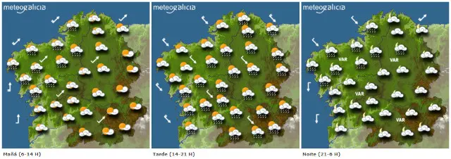 Previsión para este venres. METEOGALICIA