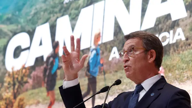 Feijóo, en la inauguración de Fitur 2022. JUAN CARLOS HIDALGO