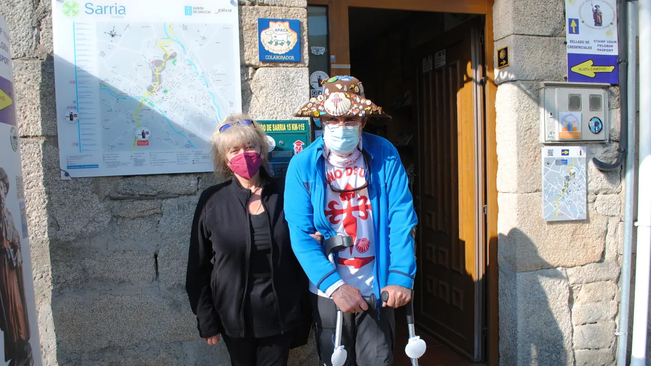 María García y Manuel Rossi, en Sarria. EP