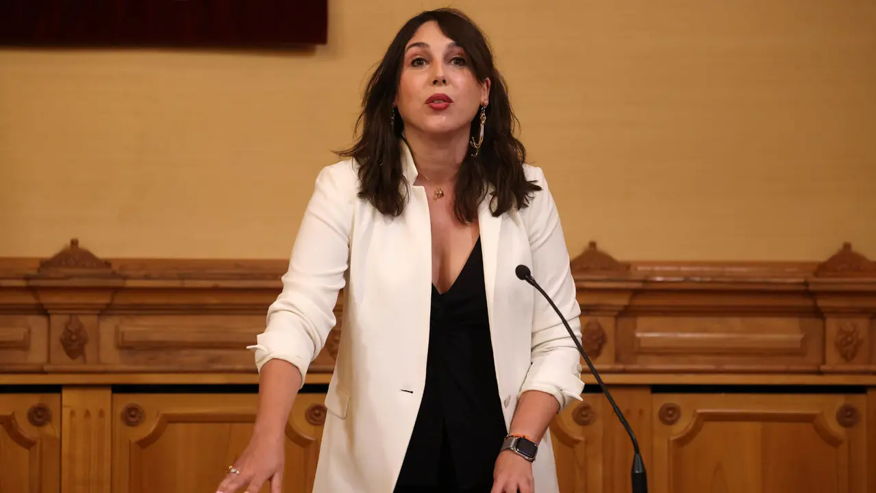 Lorenzana, durante su toma de posesión como conselleira de Economía, Industria e Innovación. PEPE FERRÍN (AGN)