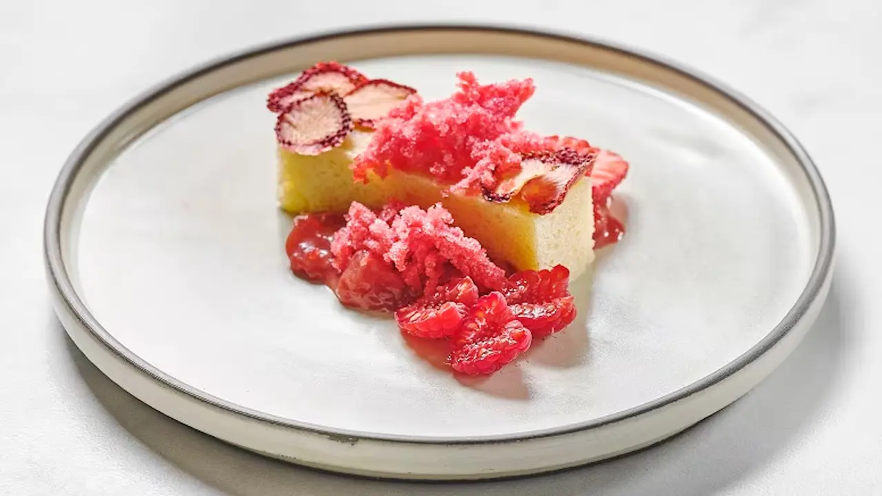 Receta elaborada con fresas deshidratadas de Trasdeza Natur.EP