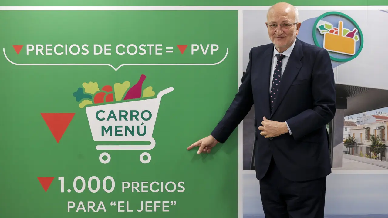 El presidente de Mercadona, Juan Roig, en la presentación de resultados. EFE