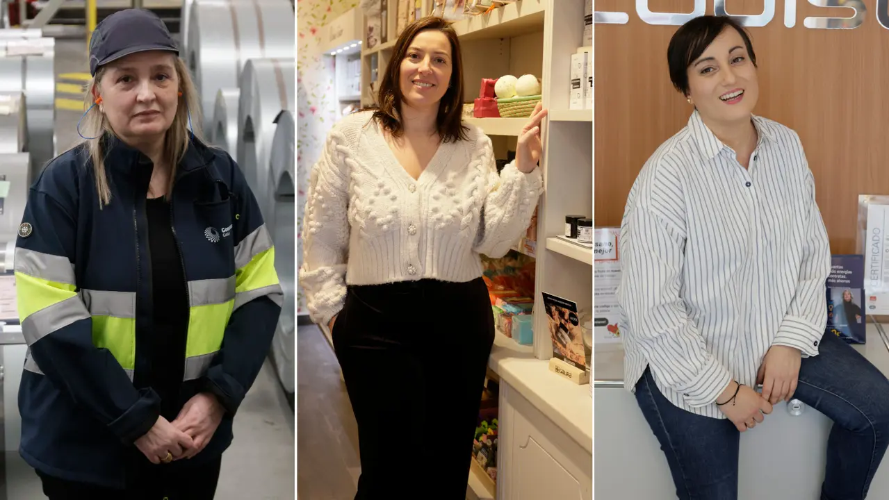 Susana Luaces, Nanda Castro y Belén Trabazo. DAVID FREIRE / GONZALO GARCÍA