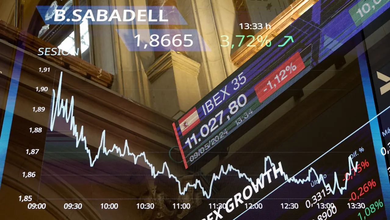 Interior del palacio de la Bolsa, en Madrid. Europa Press