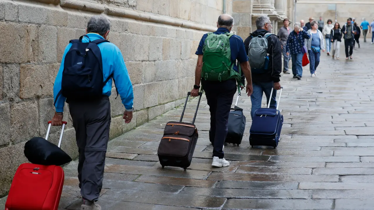 Turistas en Santiago. LAVANDEIRA JR