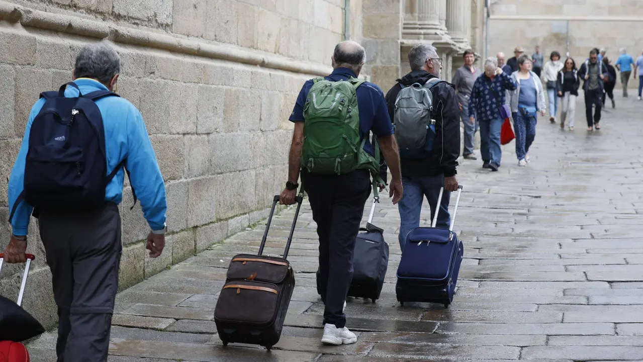 Turistas en Compostela.EFE
