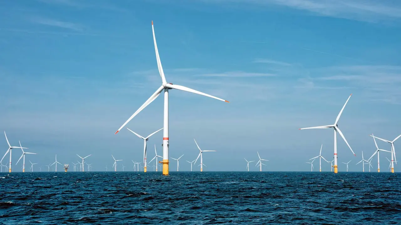 Un parque eólico marítimo. E.PRESS