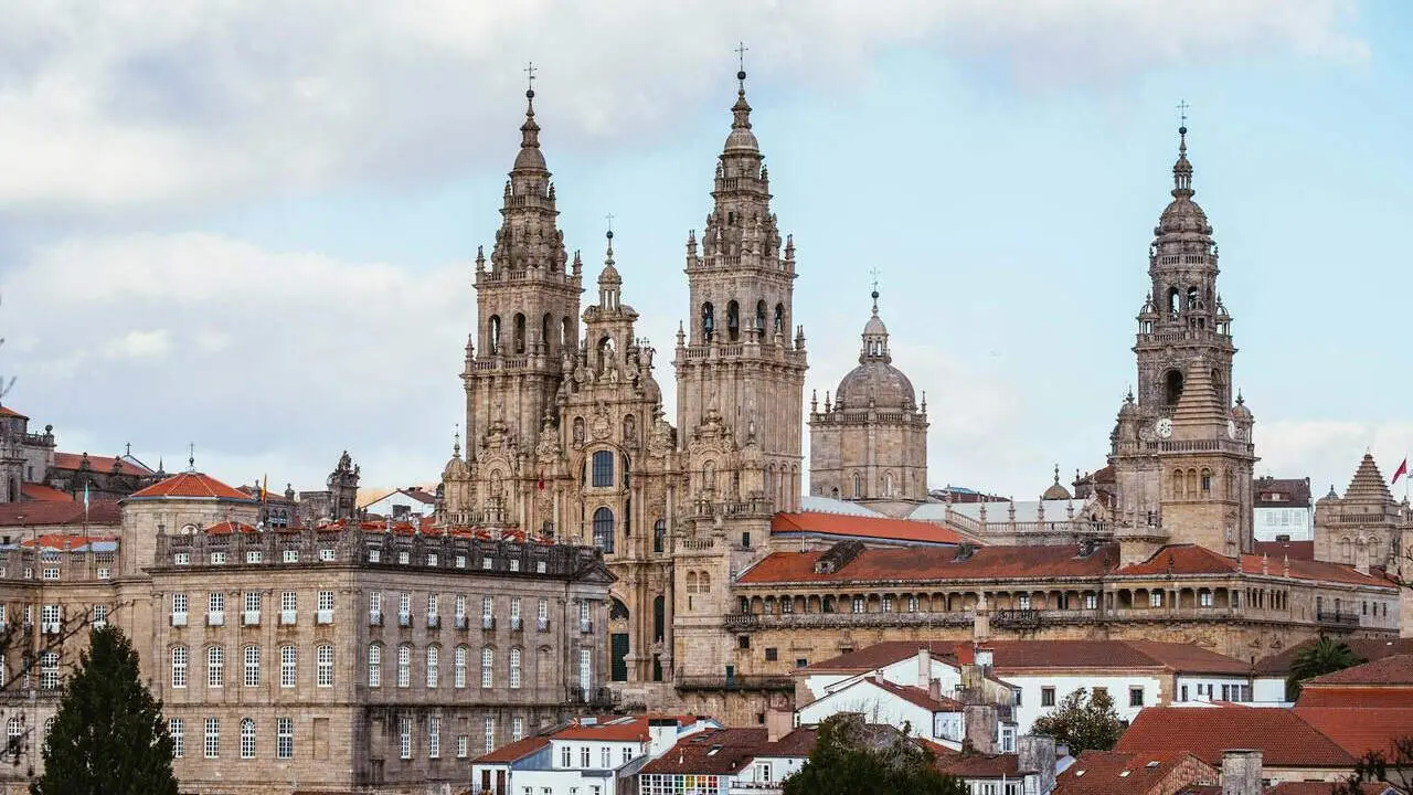 Vista de la catedral de Santiago