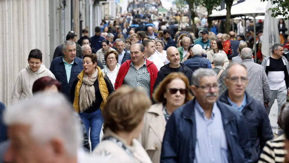 Calles de Lugo, atestadas. SEBAS SENANDE