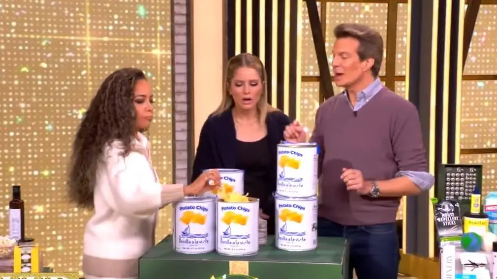 Un momento durante el programa de Oprah con la aparición de las patatas Bonilla a la Vista. EP