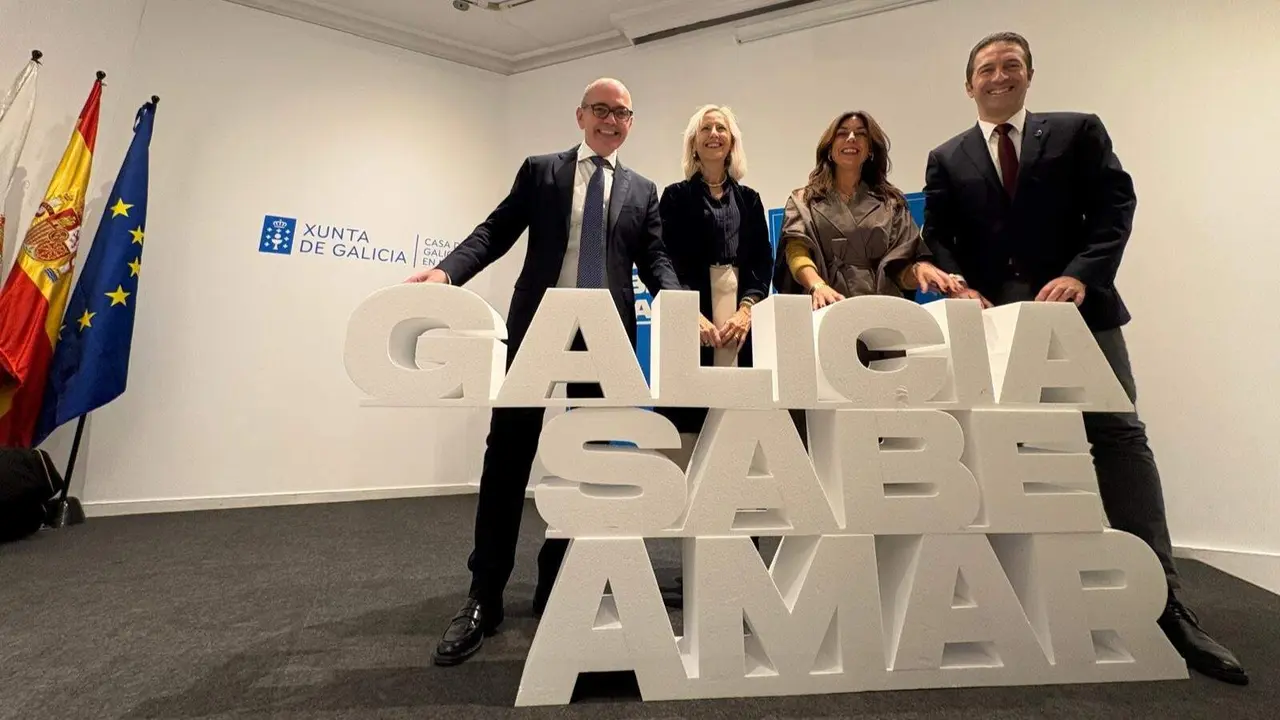 Un momento de la presentación de la campaña en la Casa de Galicia en Madrid. EP