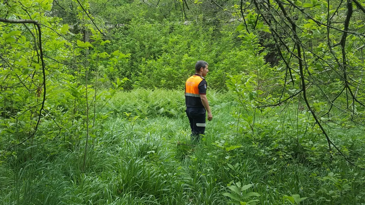 Un miembro de Protección Civil. AEP.