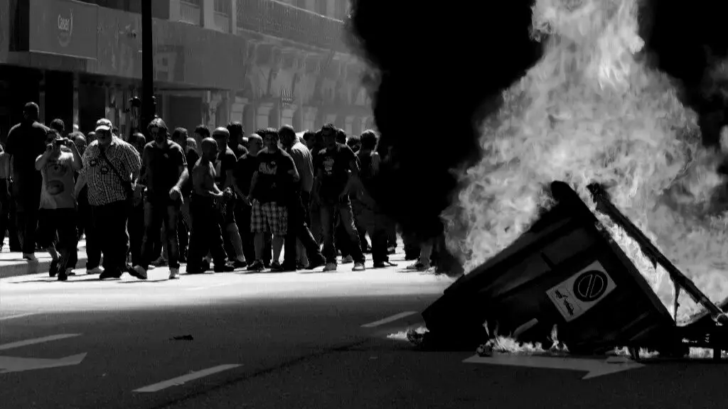 Protesta en la industria naval viguesa. AEP