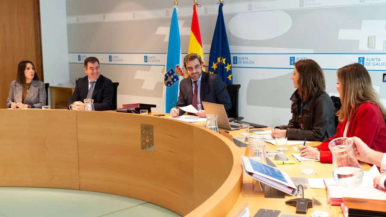 Diego Calvo presidió el Consello da Xunta de este lunes en ausencia de Alfonso Rueda. EP